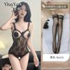 Sexy underwear hot transparent sexy female passion temptation milk leakage open crotch onesie free hollow pure desire suit