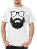 Nerd Hipster Mens T-Shirt Barber Beard Beard Glasses Glasses Nerd Geek