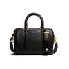 New Ruby Natural Pebbled Leather Handbag Shoulder Bag Crossbody Bag Medium Size Women's Black C8864-B4BK