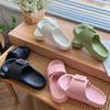 Fashion Kidmi Women's Summer Home Slippers New Thick-soled Single-Buckle Slippers Comfortable Bathroom Sole Couple Slippers EVA Slippers