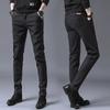 Autumn Casual Pants Men'S Korean Version Trendy Elastic Small Straight Leg Pants Fashionable And Versatile Brushed Pants