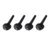 4PCS Viola Tuning Pegs Ebony Punching String Shaft Peg Replacement Violin Accessories Black