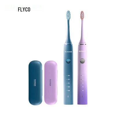 Звуковая электрическая зубная щетка Flyco FT7105, 2 шт., штекер CN (адаптер в комплекте)