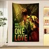 BOB MARLEY SINGER Anime Tapestry Hippie Flower Wall Carpets Dorm Decor Wall Hanging Home Decor