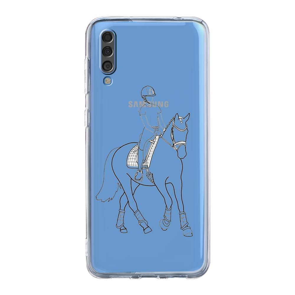 Чехол для телефона Samsung A14 5G A12 A22 A32 A34 A42 A52 A54 A50 A70 A72 A40 A20E A10S A20S A02S A04S Прозрачный чехол Искусство животных Лошадь