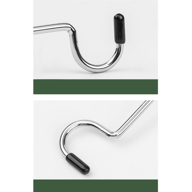 Portable Tent Poles Lamp Hanger Stainless Steels Light Stand Holder Hook Outdoor Lamp Poles Attachments Hanger Enduring