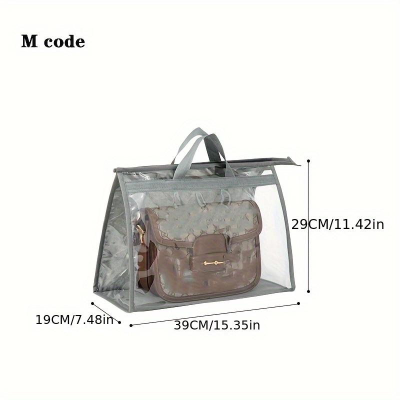 Пылезащитный мешок для сумок, прозрачный подвесной мешок для хранения в шкафу, влагонепроницаемый органайзер для кожаных сумок в спальне.