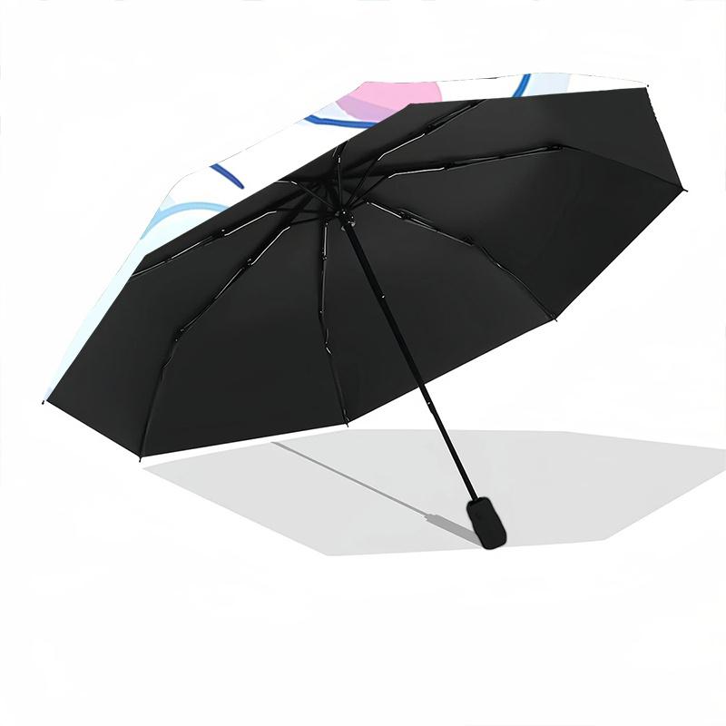 1pc Cute Bunny Cloud Automatic Opening Folding Umbrella - Outdoor for Fans, Travelers, Everyday Use, Festive Gift with 8-Bone Iron Frame Design.A011