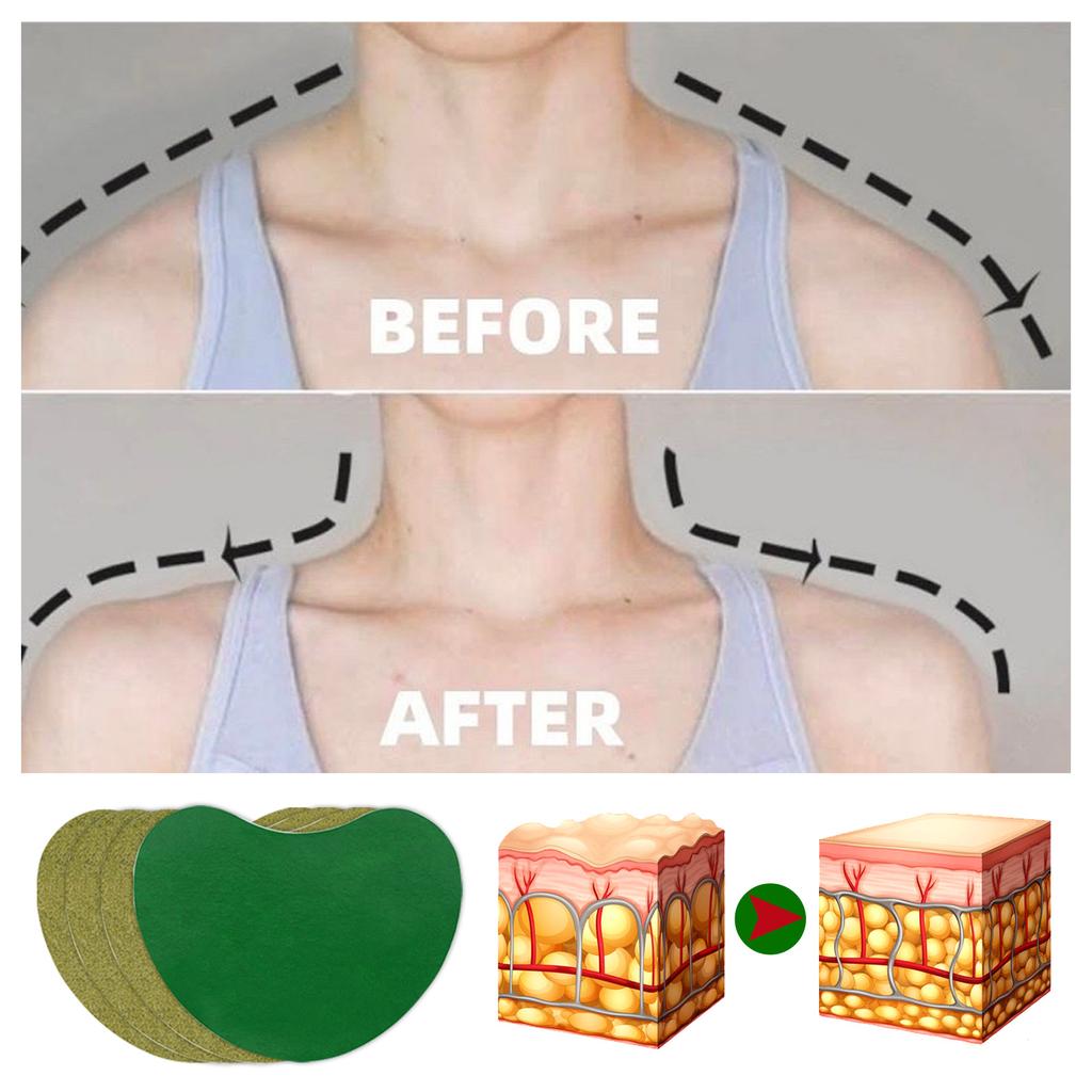 South Moon 1 Pack/12pcs Wormwood Shoulder Patch Shoulder Warm Moxibustion Patch Cervical Pain Relief Soreness Patch Body Care Patch Fat Burning Patch