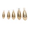 5pcs Split Weights Line Sinkers Brass Fishing Lead fall Sinker Hook Connector