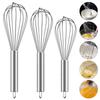 8/10/12 Inch Egg Whisk 6 Wire Stainless Steel Kitchen Balloon Whisks Manual Egg Beater Blender Egg Mixing Mixer Tools