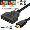 Hdmi Cable 2 Dual Port Y Splitter 1 In 2 Out HD 4K 1080P Cable Adapter For LCD TV Box PS3 Hdmi-compatible Splitter Cords