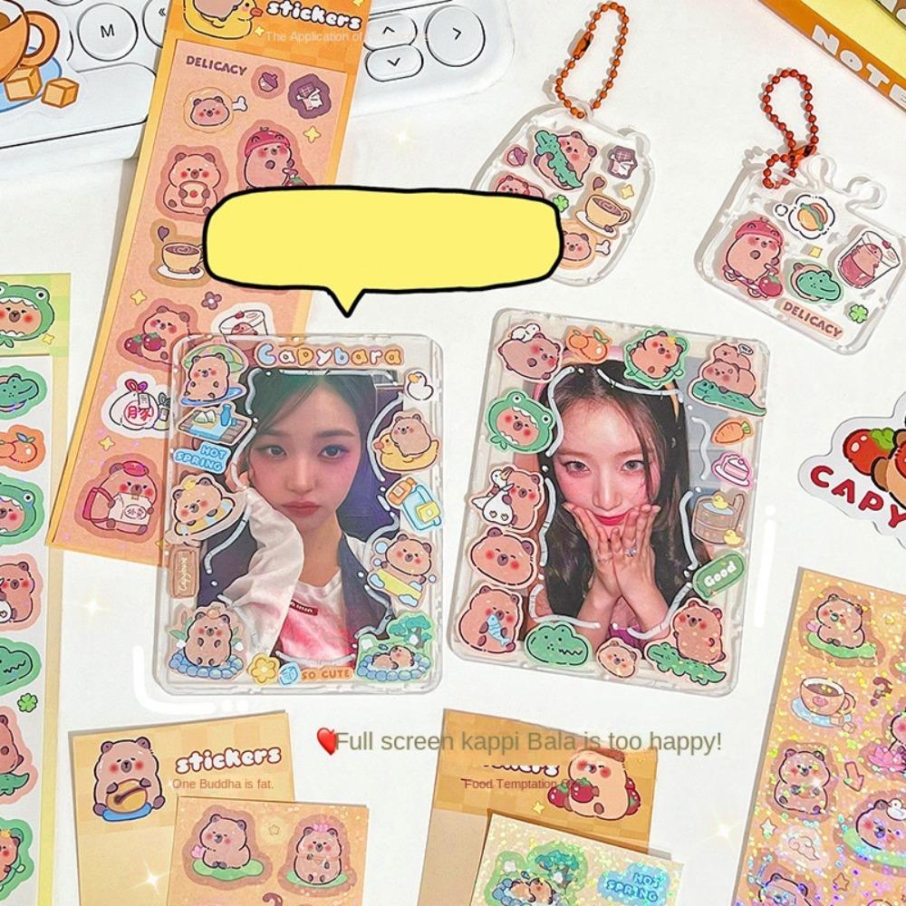 Многоцелевые наклейки Capybara Водонепроницаемые канцелярские наклейки Чемодан