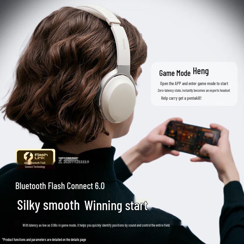 Полноразмерные Bluetooth-наушники SANAG D60S с активным шумоподавлением (ANC)