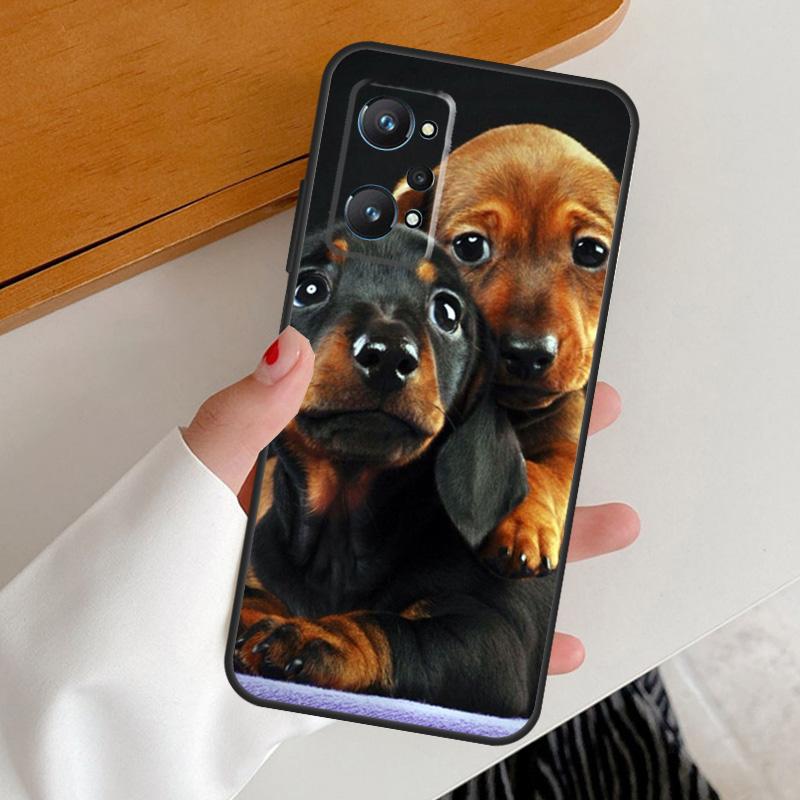 Teckel Dackel Dachshund Dog For Realme C55 C53 C51 C35 C67 C25S C21Y C30 C31 C33 9 10 11 12 Pro Plus GT Neo 6 GT5 Case