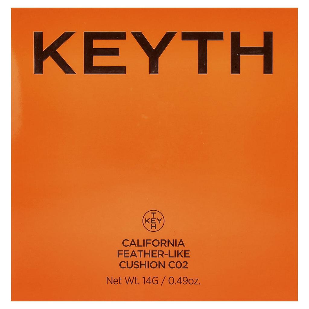 KEYTH, Пудра-кушон California Feather, C02 Cool Vanilla, 14 г (0,49 унции)
