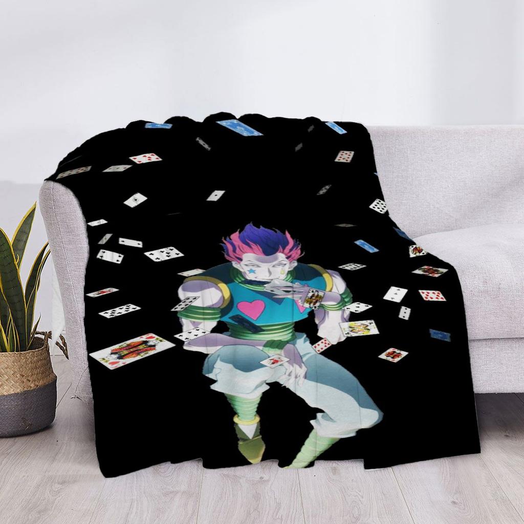H-Hunter X Hunter Хисока Диван Плед Роскошные Покрывала для Кровати Дом и Декор Колено На Заказ Аниме Пушистые Мягкие Пледы Милые