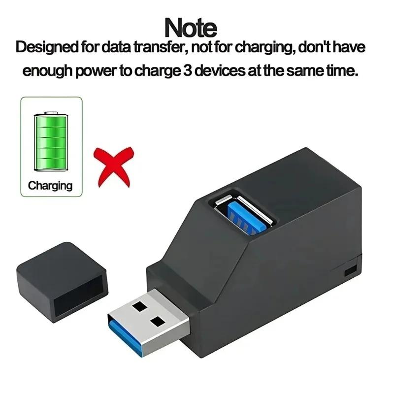 USB-концентратор USB2.0 USB3.0 Высокоскоростной разветвитель для ноутбуков и компьютеров Портативный USB-концентратор для эффективной передачи данных