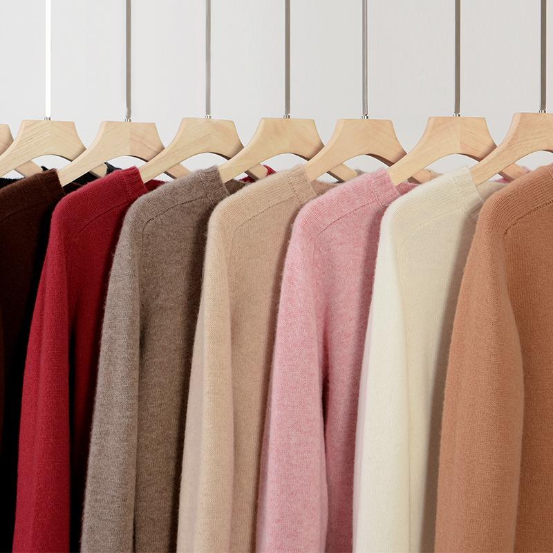 Женский кашемировый свитер Qinghe кашемир 100% кашемир, женский осенне-зимний кашемировый свитер, мягкий и теплый