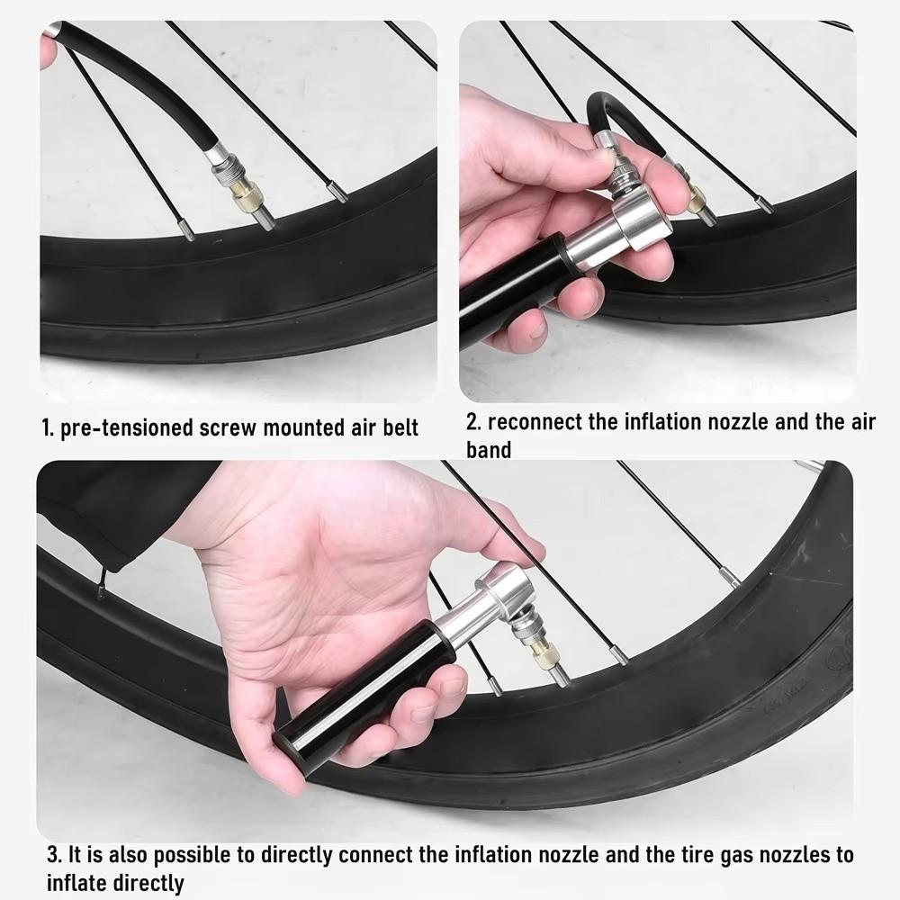 Lightweight Mini Bike Pump Aluminum Zinc Zinc Alloy Bike Air Pump Tire Inflator Bicycle Pump Football
