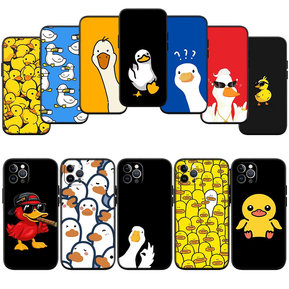 RP28 DUCK Cartoon Shell Phone Case for Samsung Galaxy Note 10 20 S23 S24 S25 Ultra FE Plus Edge Lite A02S A35 A07 A17