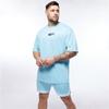 Muscleguys Летняя быстросохнущая футболка с простым принтом, свободная, с круглым вырезом, с коротким рукавом, для фитнеса