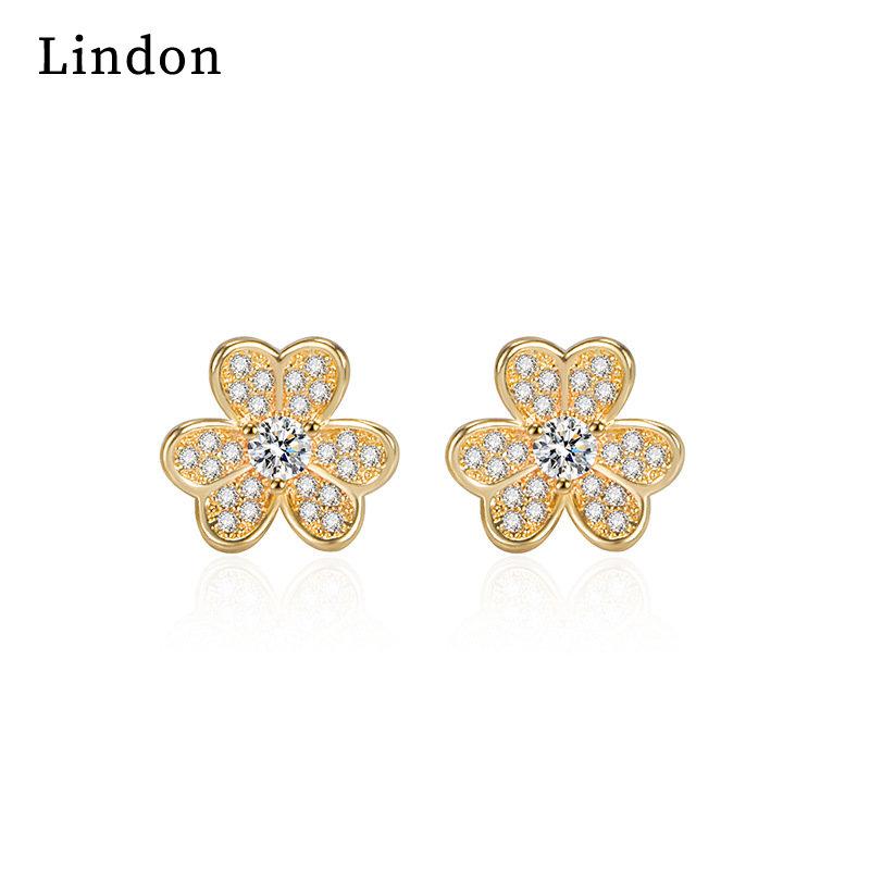 Lindon Women's Zircon Copper Alloy Earrings - Wedding Party Gift Pendant Earrings