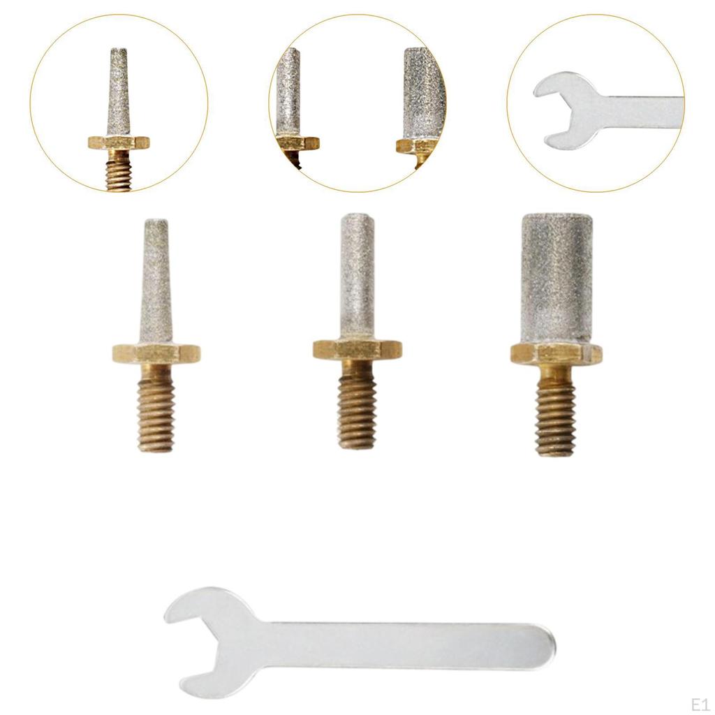 Стеклянная алмазная шлифовальная головка с гаечным ключом, простая установка шлифовального круга