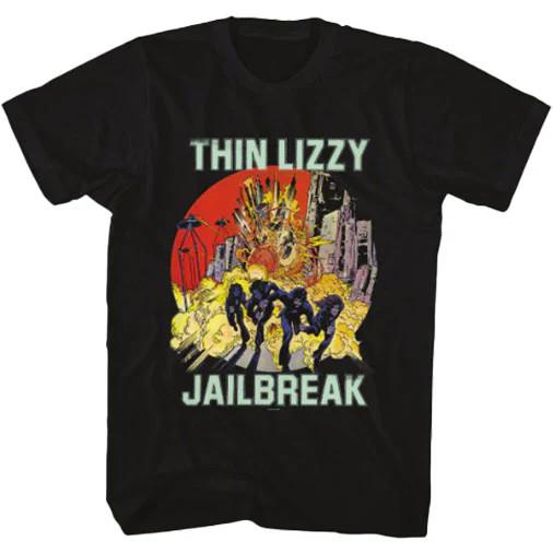 Vintage Thin Lizzy Band Jailbreak Comic T-Shirt Short All Size S to 5XL IL926 Unisex T-Shirt