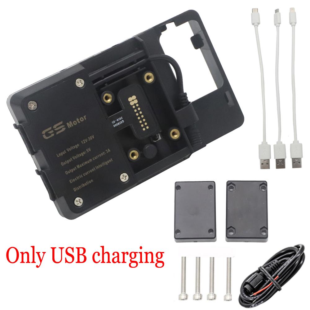 FOR YAMAHA XMAX NMAX 125 X-MAX 300 N-MAX 155 Motorcycle GPS Phone Navigation Bracket Wireless USB Charging Port Holder Mount