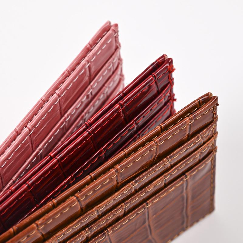 1 шт. чехол для карт с узором под крокодила, мини-органайзер для документов, портативный держатель для карт Европы и США, многоцветный