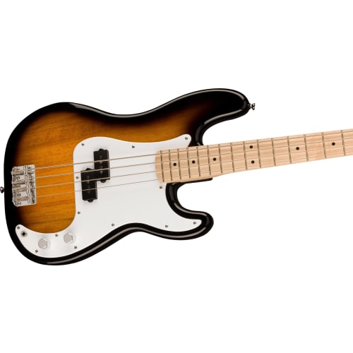 Squier by Fender Squier Sonic? Precision Bass? Electric Bass, Maple Fingerboard, White Pickguard, 2-Color Sunburst, with Soft Case