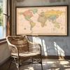Vintage World Map Backdrop Banner,Wall Decor,Polyester,Wall Hanging,Indoor Outdoor,Educational Decor,Travel Tools