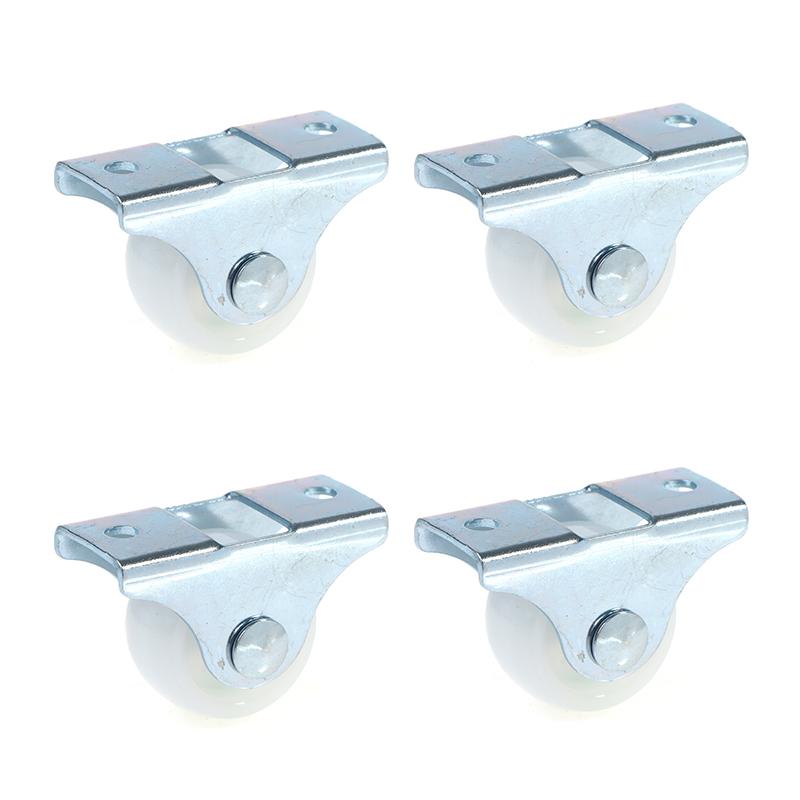 4Pcs 1 Inch Drawer Wheel Plastic Directional Caster Guide Furniture Small Pulley