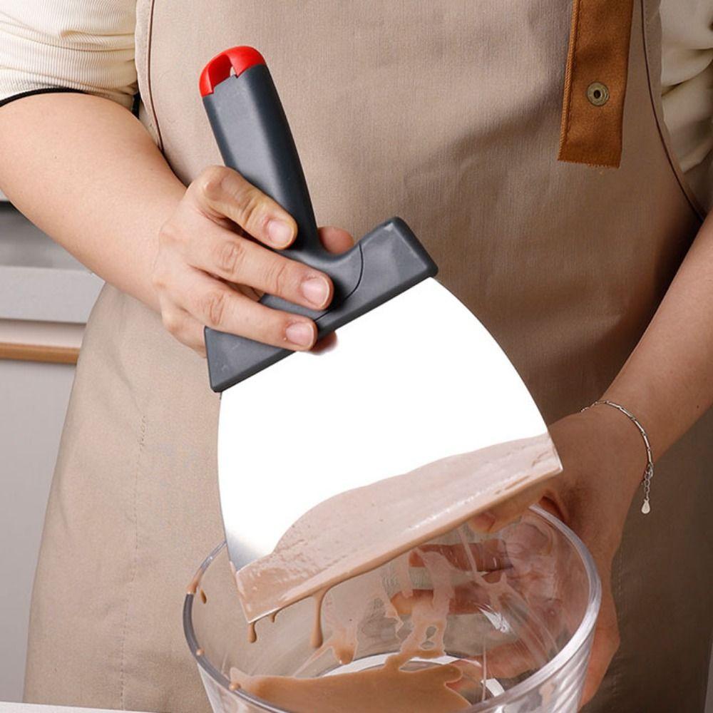 Скребок для темперирования шоколада большого размера из нержавеющей стали, лопатка для шоколада, лопатка для шоколада, конфеты