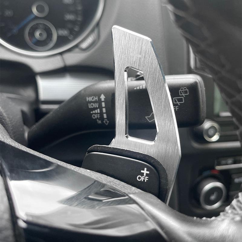 Наклейки-удлинители подрулевых лепестков переключения передач DSG для Volkswagen Tiguan Golf6 MK6 Jetta GTI R20 R36 CC Scirocco EOS