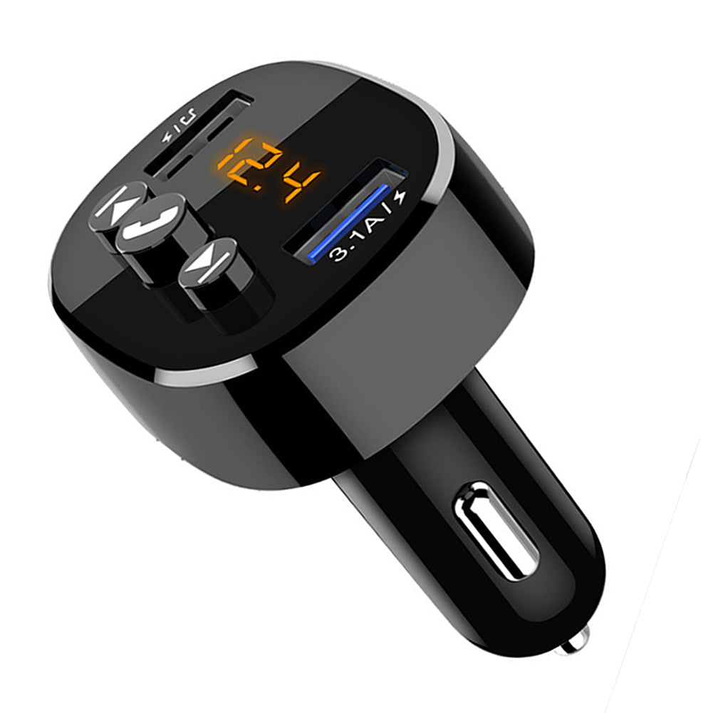Автомобильный комплект Bluetooth 5.0, совместим с 2 USB, быстрое зарядное устройство, 3,1 А, MP3-плеер, беспроводной аудиоприемник, FM-передатчик