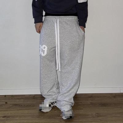 Европейские и американские повседневные спортивные штаны свободного кроя