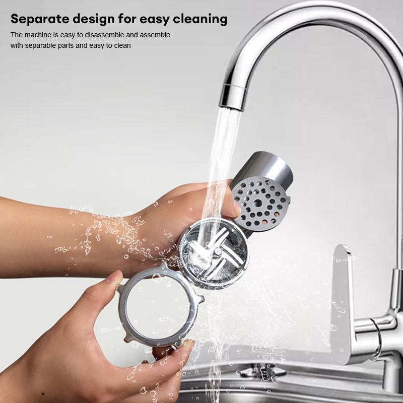 Бытовая электрическая мясорубка Настольная мощная мясорубка Кухонная пищевая промышленность Машина для набивки колбас