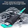 1200M USB Wi-Fi адаптер Высокоскоростная беспроводная сетевая карта 2.4G 5G Двухдиапазонный USB Wi-Fi адаптер с 4 антеннами для портативных ПК Приемник сетевого сигнала