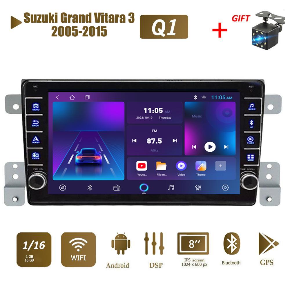 icreative 2 Din Android автомобильный радиоприемник мультимедийный видеоплеер для Suzuki Grand Vitara 3 2005-2015 с кнопкой Carplay WiFi 2 + 32 ГБ