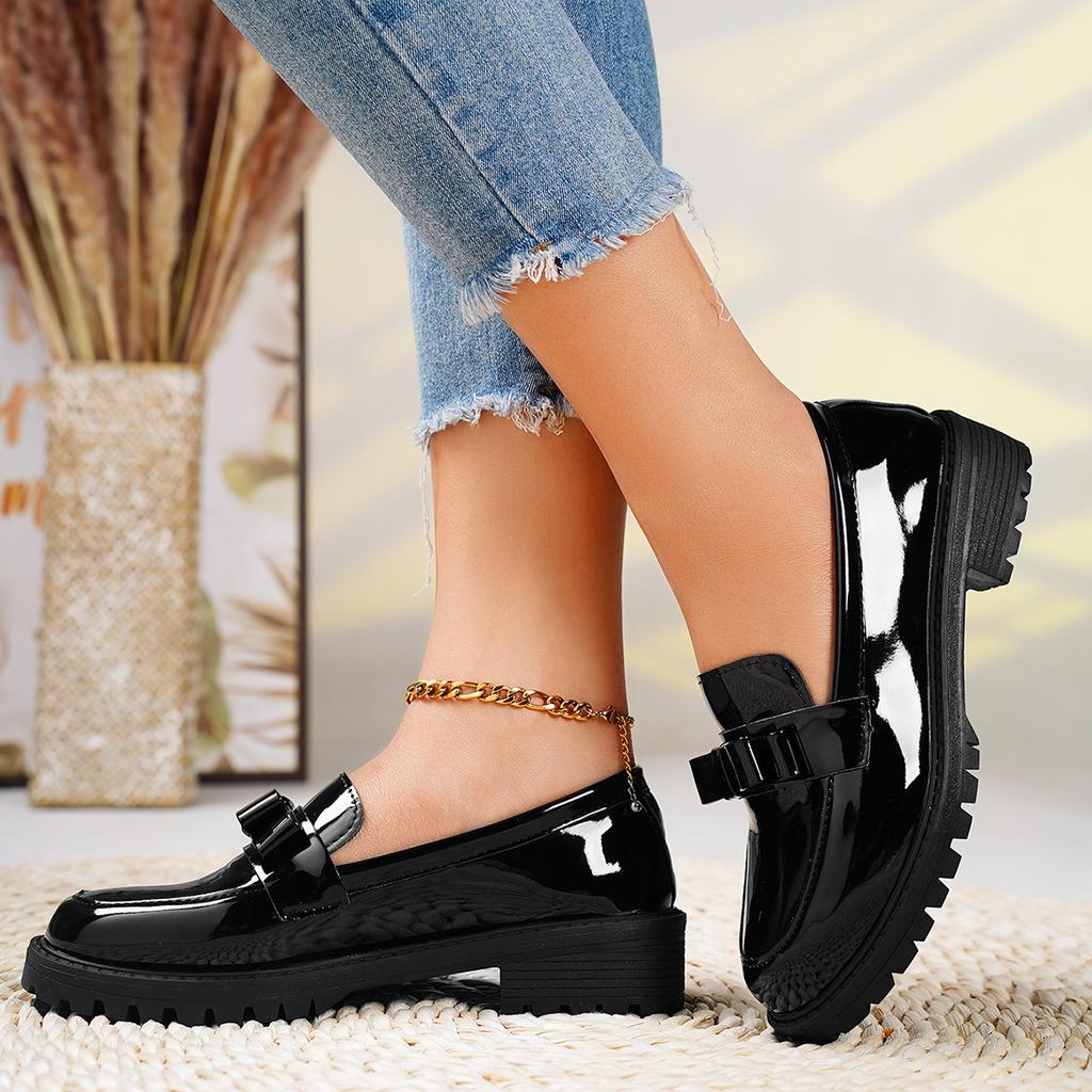 Новые женские лоферы из плоской кожи с круглым носком, повседневные, однотонные, для ходьбы, для шопинга, женская плоская обувь zapatillas mujer