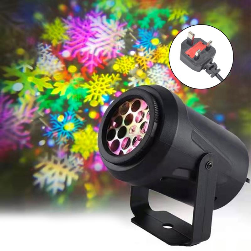 Multiple Patterns Christmas Projector Decoration Indoor Lighting LED Laser Projector Snowflake Lamp Party New Year Outdoor Home