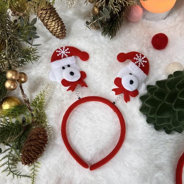 Christmas Spring Headband 4-piece Set Product Santa Rudolph Bear Snowman Life Four Cuts Props Party Hairband