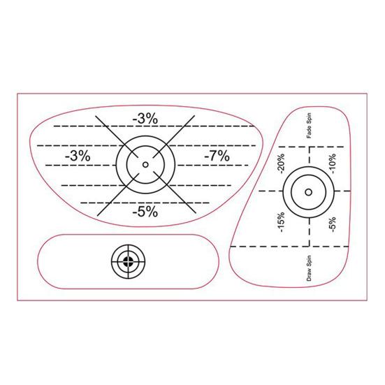 50 шт. этикеток для гольфа с защитной лентой для улучшения точности и дальности удара по мячу для гольфа. Наклейка для удара по мячу для клюшек Iron Wood Fairway.