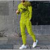Autumn Men's Long Sleeved T-shirt Casual Vacation Street Fashion 3D Bee Honeycomb Sportswear Pants Set Latest 2-piece Set