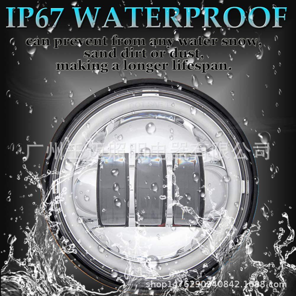 4,5-дюймовая светодиодная противотуманная фара Harley-Davidson мощностью 30 Вт с указателем поворота и дневным ходовым огнем