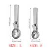 Stainless Steel Ice Cream Scoop Ergonomic Handle Rustproof For Ice Cream Sorbet Frozen Dessert Home Kitchen Commercial Use Party
