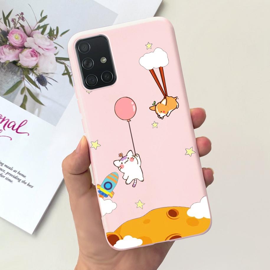Чехол для телефона Samsung A51 A71 A31 Модный узор Жидкий силикон Полная защита Задняя крышка для Samsung Galaxy A 51 71 31 Capa