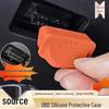 Mercedes-Benz OBD Interface Silicone Cover: Waterproof Protector for GLC300L, C-Class, E-Class Interior Diagnostic Port.